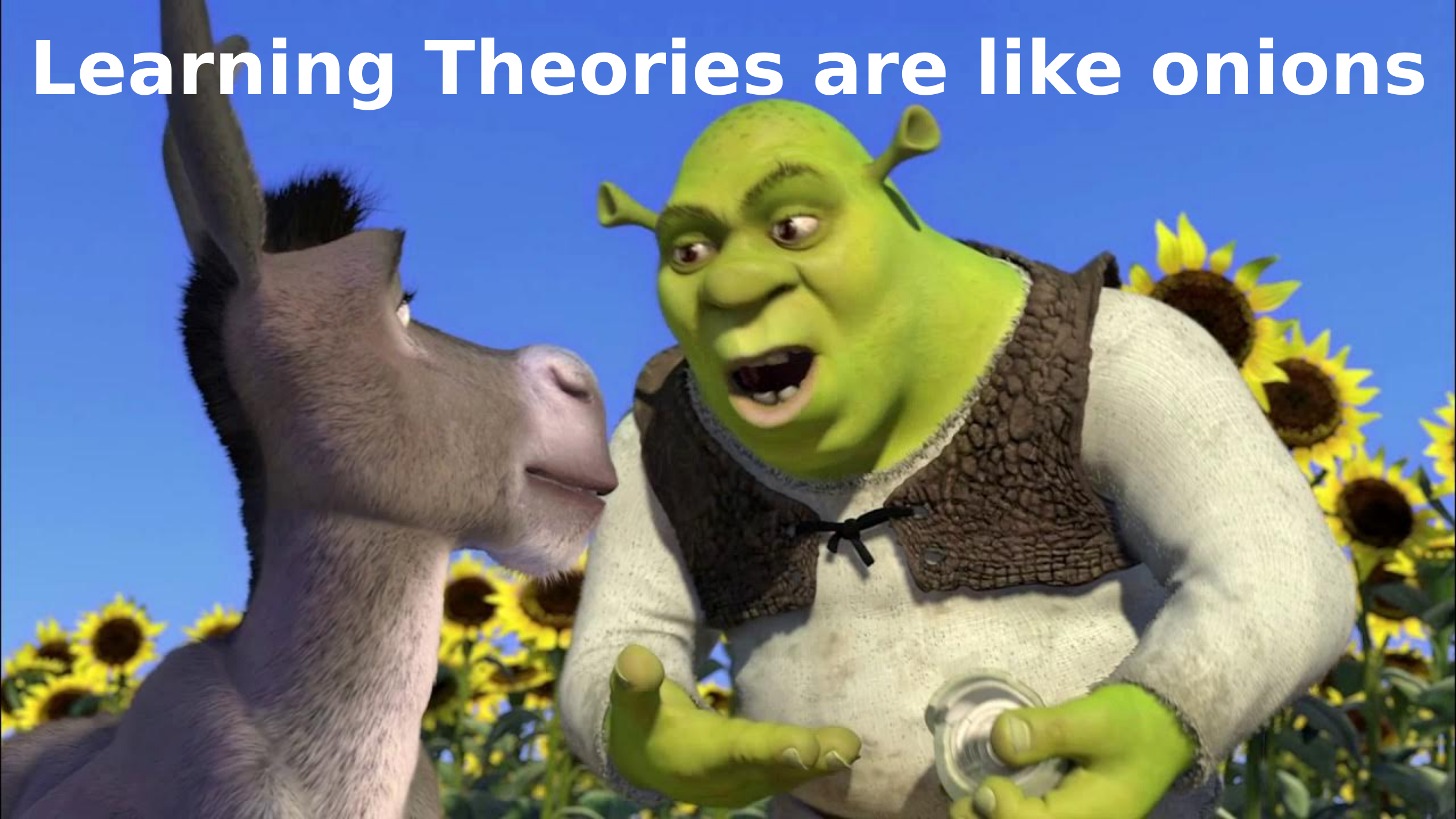 Onions are like Learning Theories - Shrek analogy