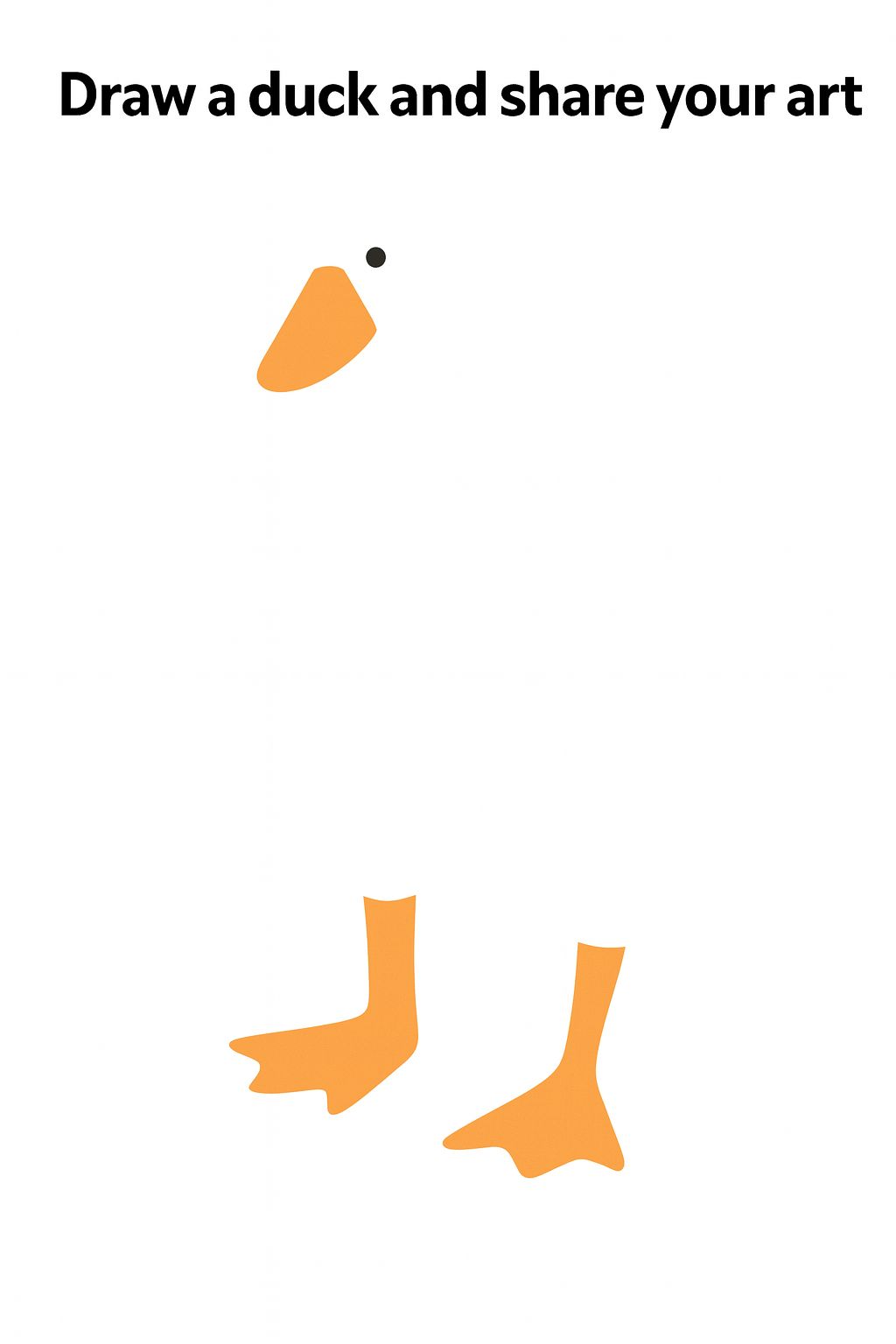 Duck drawing template